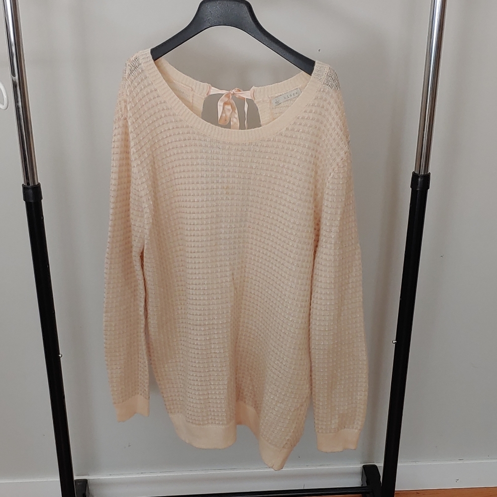 Light Pink Knitted Hinge Sweater